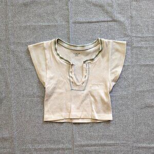 Out From Under Stretch Begie Cropped Top